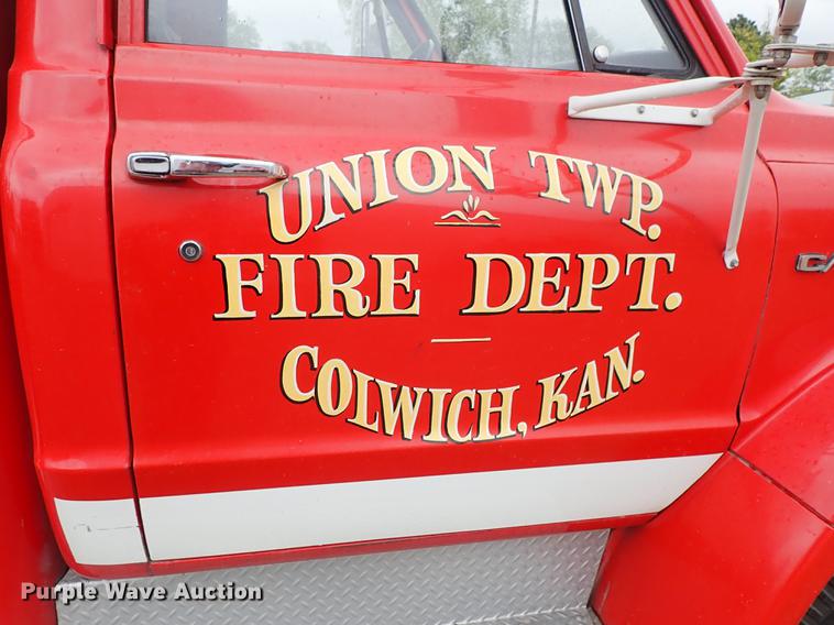 image for item DF1137 1970 Chevrolet C60 fire truck
