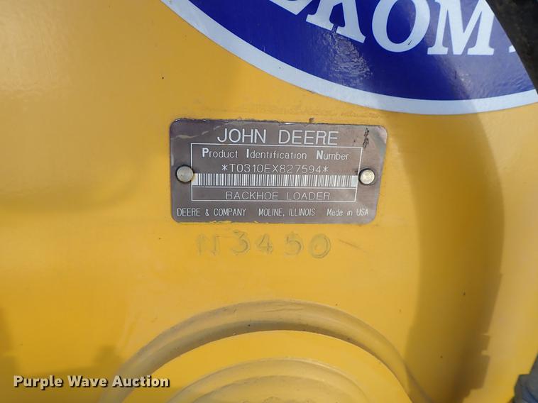image for item DF1166 1997 John Deere 310E backhoe