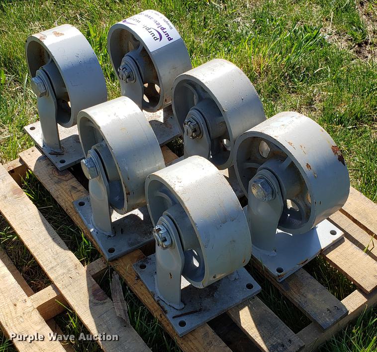 image for item DF3469 (6) 10" steel casters