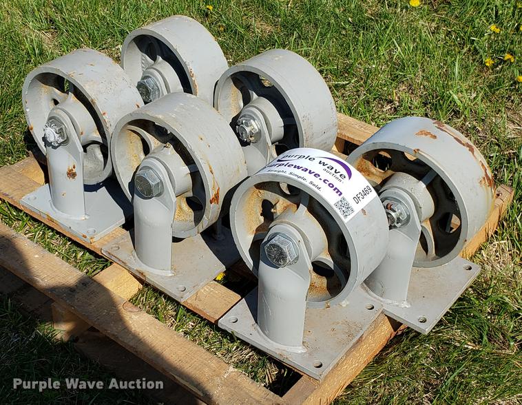 image for item DF3469 (6) 10" steel casters