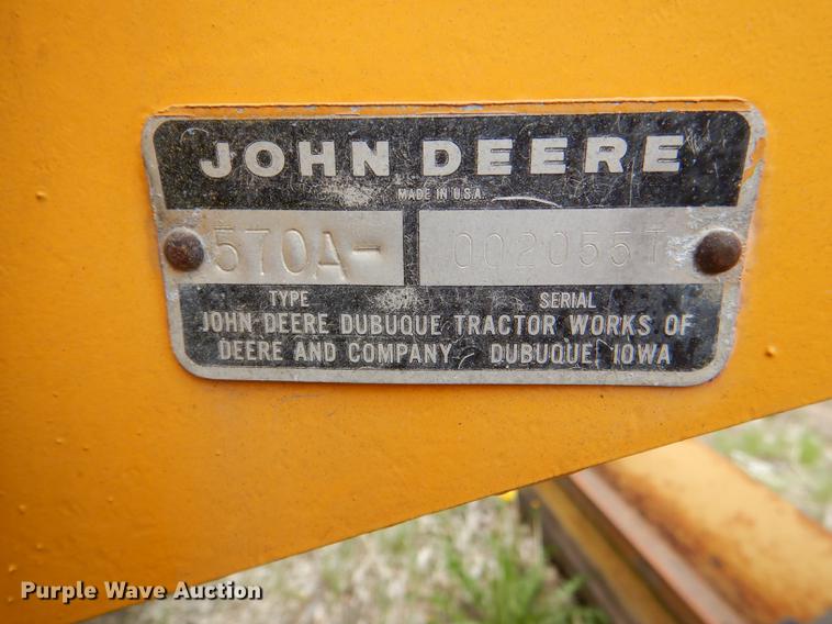 image for item DG0971 1978 John Deere 570A motor grader