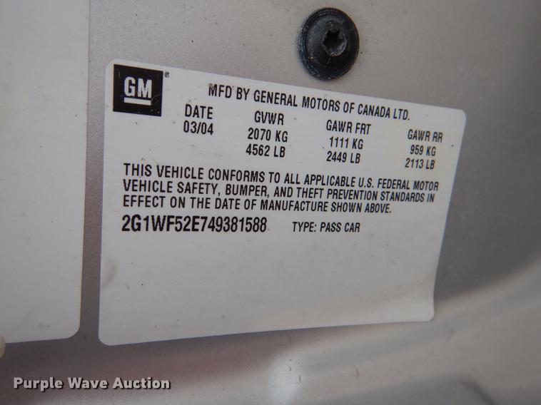 image for item DG1009 2004 Chevrolet Impala