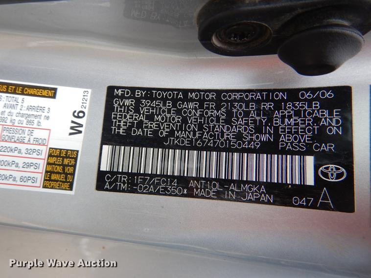 image for item DG1056 2007 Scion tC Sport