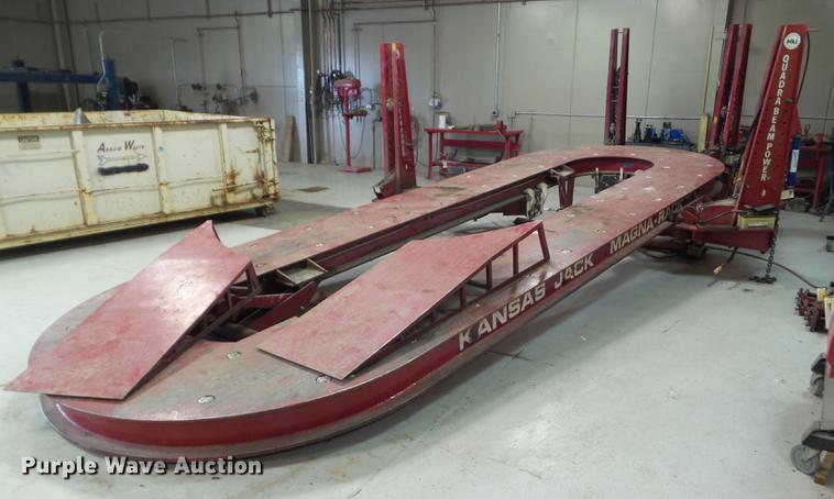 image for item EM9154 Kansas Jack Magna Rack 4 tower frame machine with Blackhawk Shark measuring system