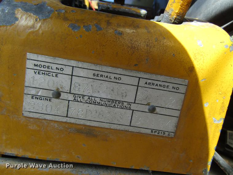 image for item EU9621 1976 Caterpillar 120G motor grader