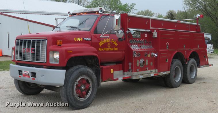 image for item EV9636 1991 GMC TopKick C6500 SL fire truck
