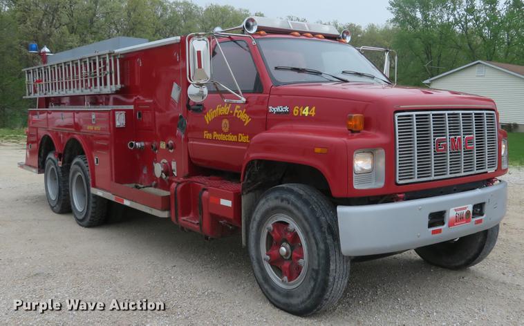image for item EV9636 1991 GMC TopKick C6500 SL fire truck
