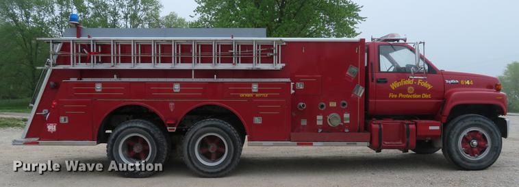 image for item EV9636 1991 GMC TopKick C6500 SL fire truck