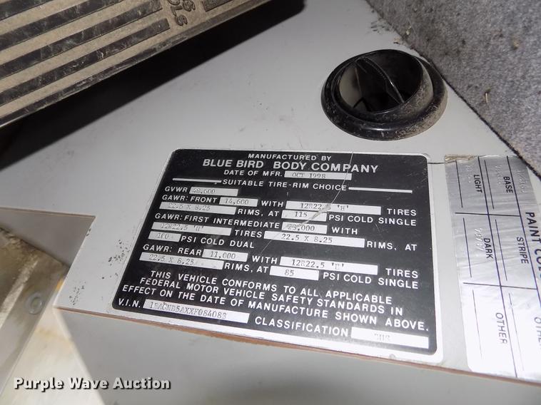 image for item FA9737 1999 Blue Bird LTC-40 school bus