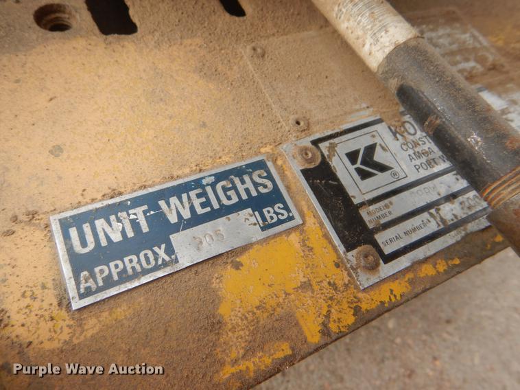 image for item FG9260 Koehring P9RW plate compactor