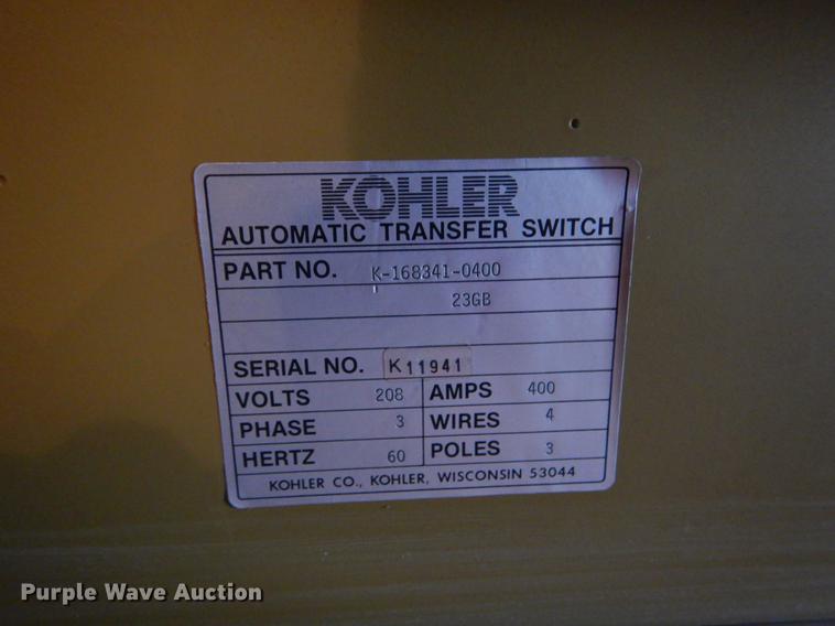 image for item FG9262 Kohler 75R0Z81 generator