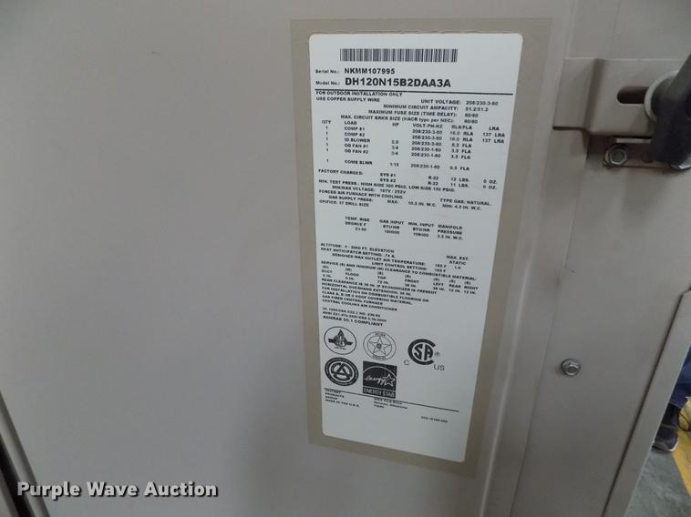 image for item FG9271 2003 York rooftop AC and heat unit