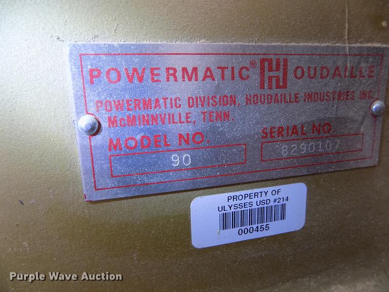 image for item FG9281 Powermatic 90 lathe
