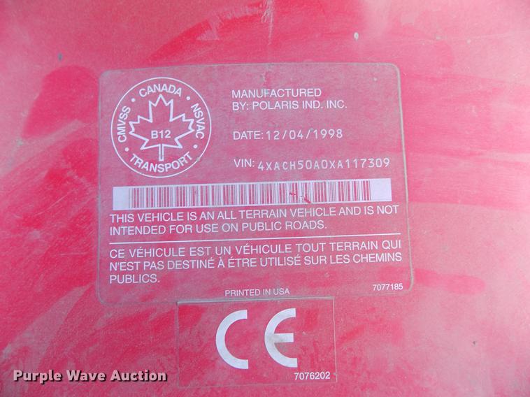 image for item FG9292 1999 Polaris Sportsman 500 ATV
