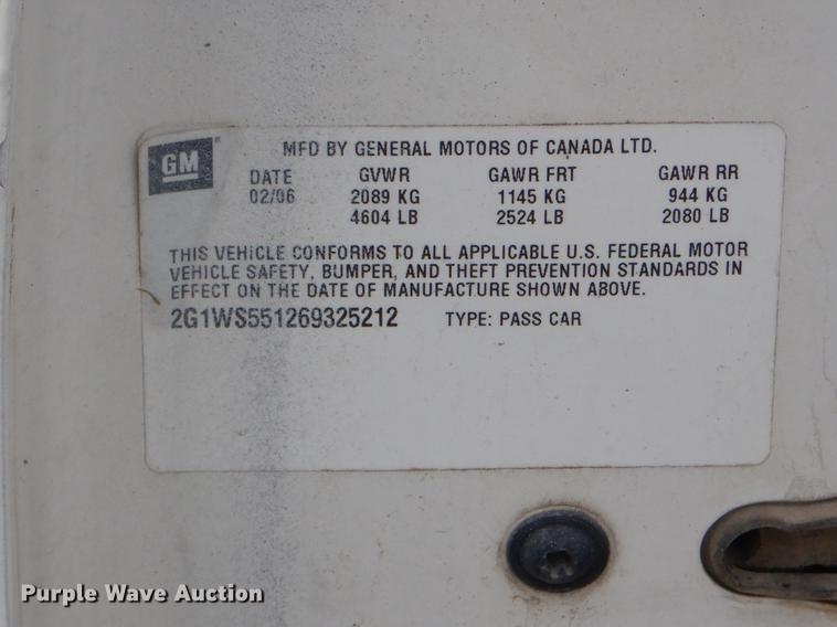 image for item FH9280 2006 Chevrolet Impala Police