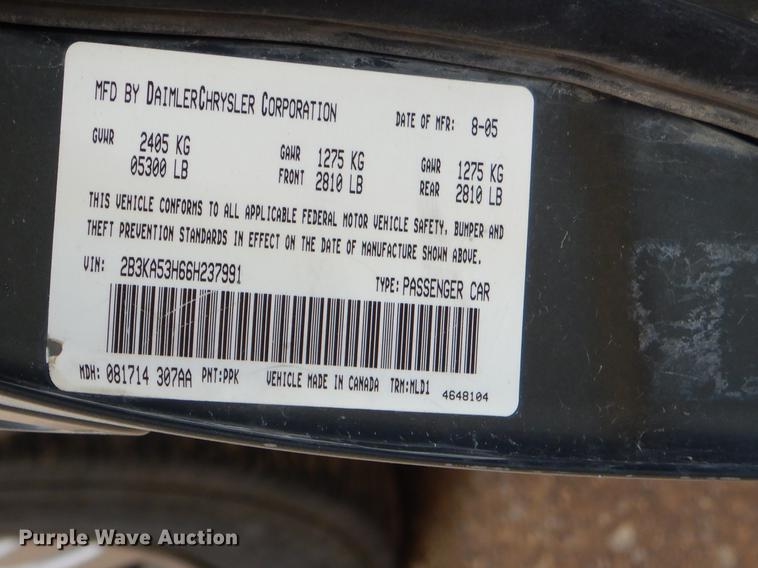 image for item FH9289 2006 Dodge Charger