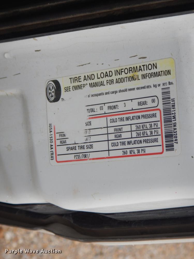 image for item FH9383 2005 Ford F150 pickup truck