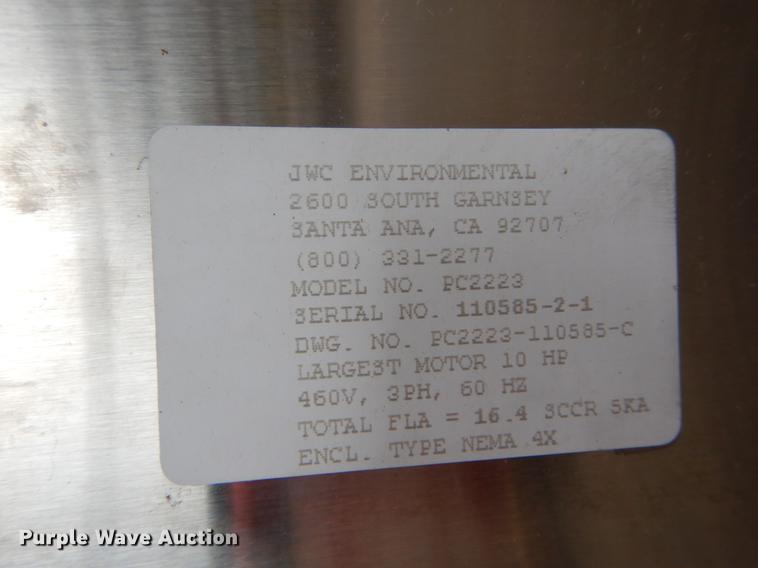 image for item FI9563 (2) JWC Environmental sewer grinders