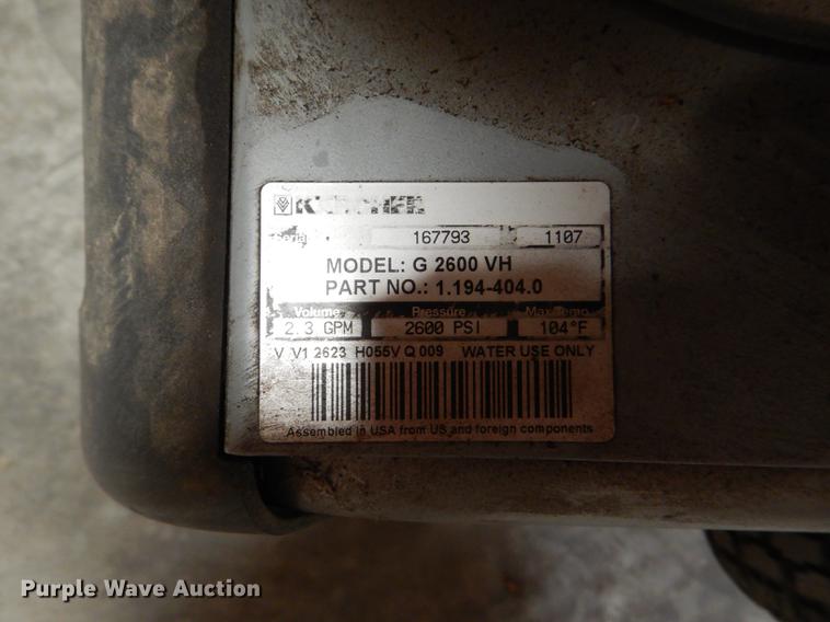 image for item FK9084 Karcher G2600VH pressure washer