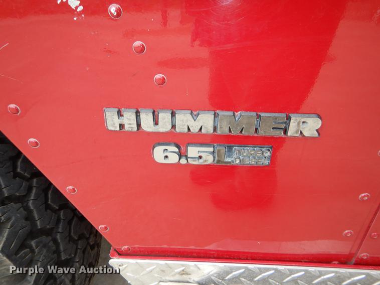 image for item FK9129 1998 Am General Hummer brush fire truck