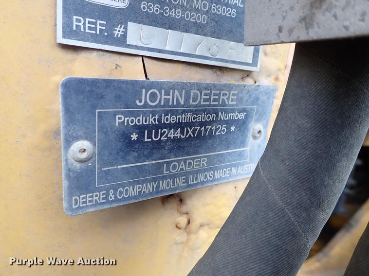 image for item FN9975 2007 John Deere 244J wheel loader