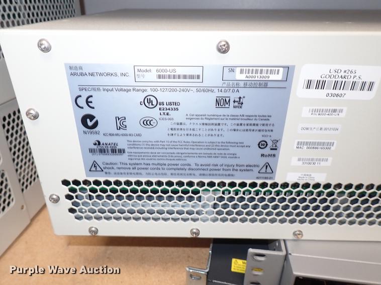 image for item FN9984 (3) Aruba 6000-US mobility controllers