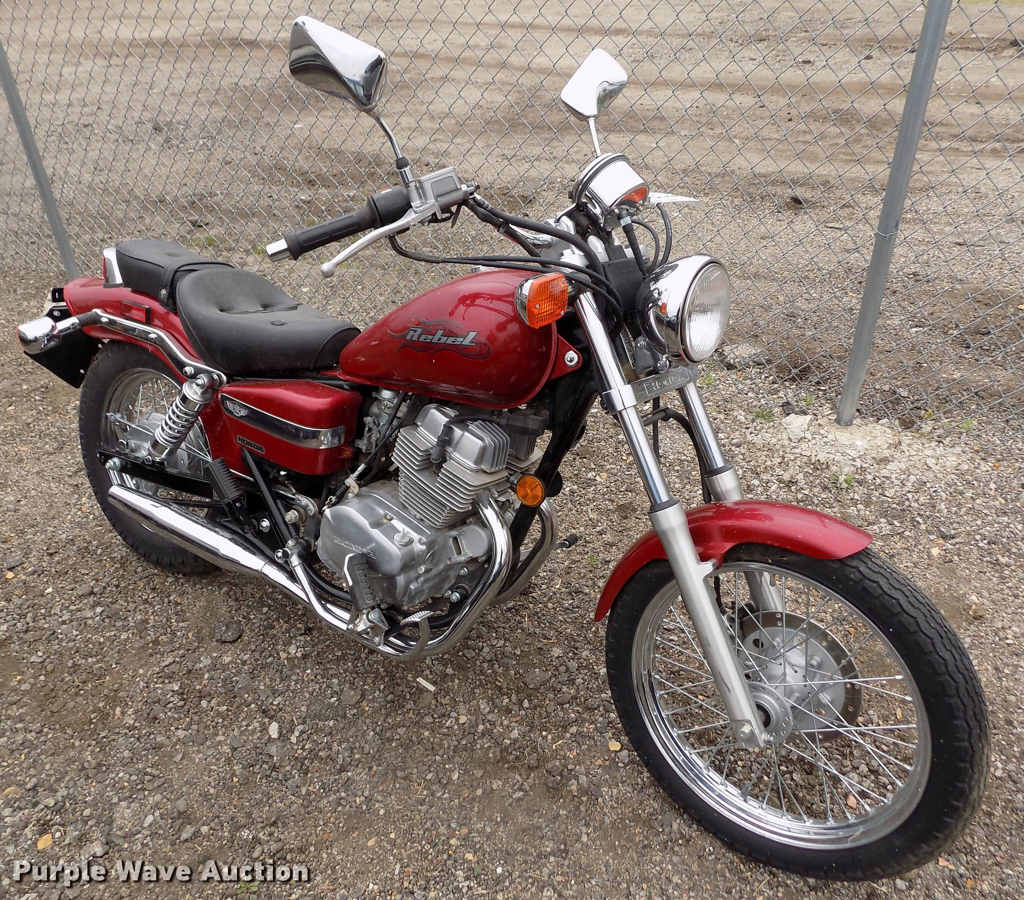 2004 Honda Rebel CMX250C motorcycle in Norton, KS Item DE1207 sold