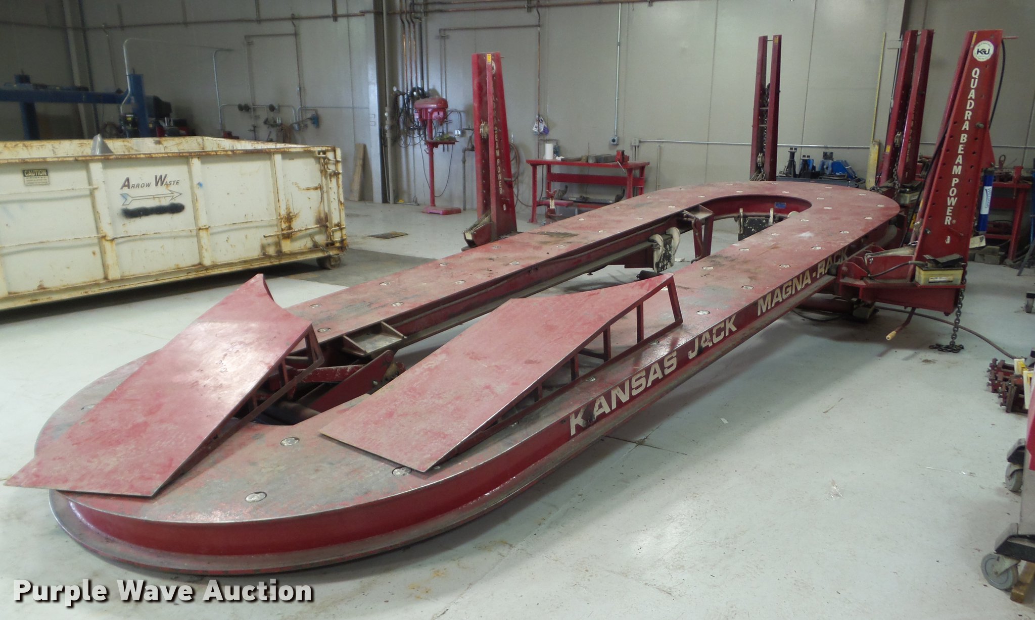 Kansas Jack Magna Rack 4 tower frame machine with Blackhawk Shark