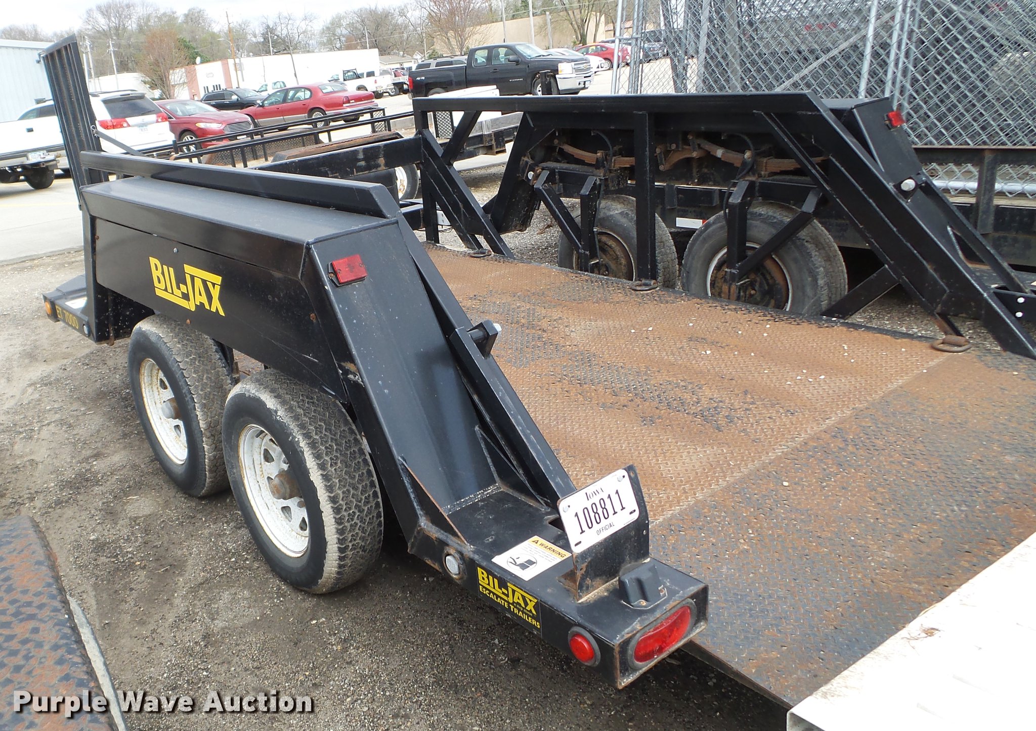 2006 BilJax ET7000 tilt deck utility trailer in Des Moines, IA Item