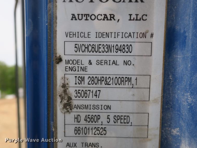 image for item DB8790 2003 Autocar WX refuse truck