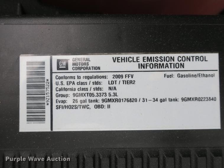 image for item DB8791 2009 Chevrolet Silverado 1500 Ext. Cab pickup truck