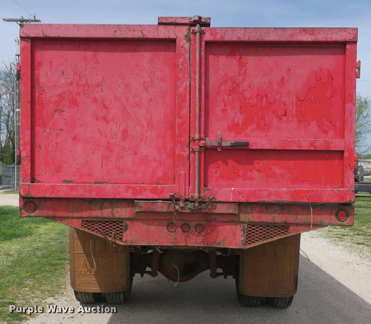 image for item DB8801 1990 GMC C6000 flat dump bed truck