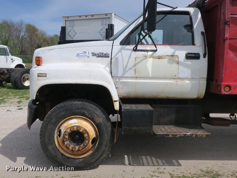 image for item DB8801 1990 GMC C6000 flat dump bed truck