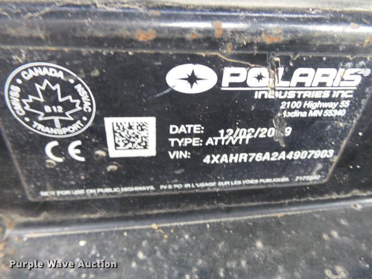 image for item DD2274 2010 Polaris Ranger 800 utility vehicle