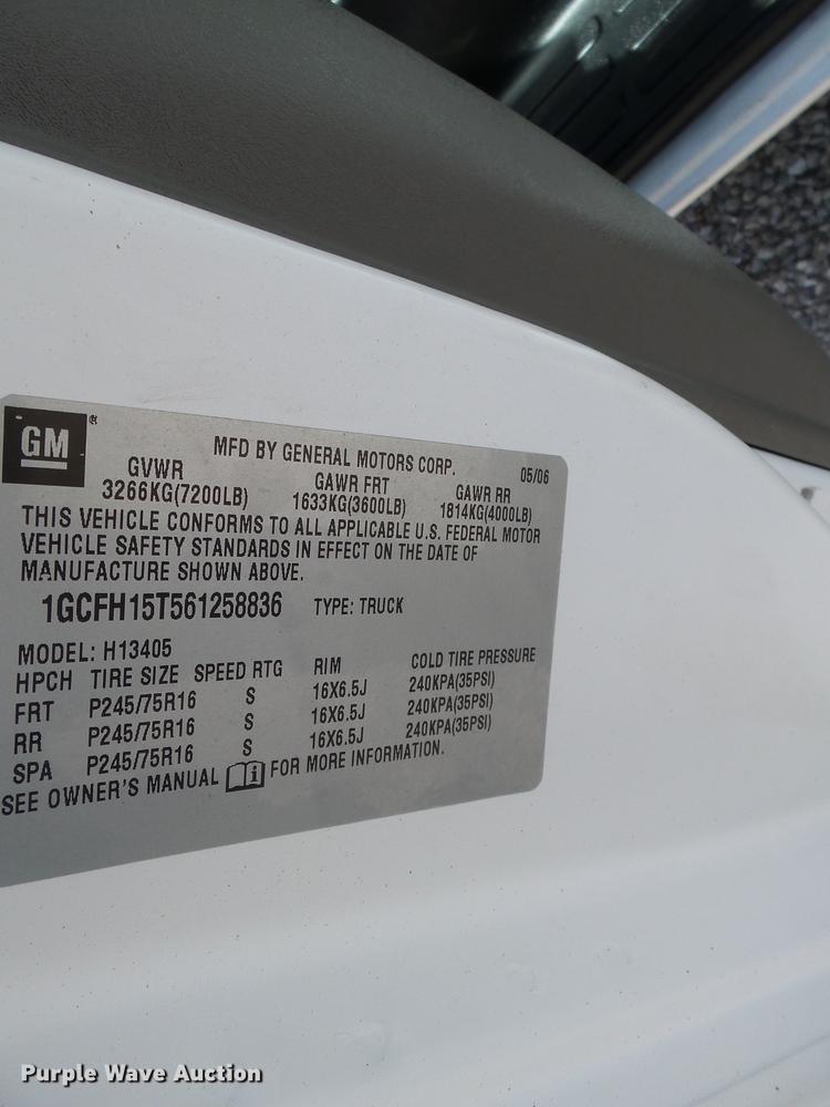 image for item DD2277 2006 Chevrolet Express 1500 van