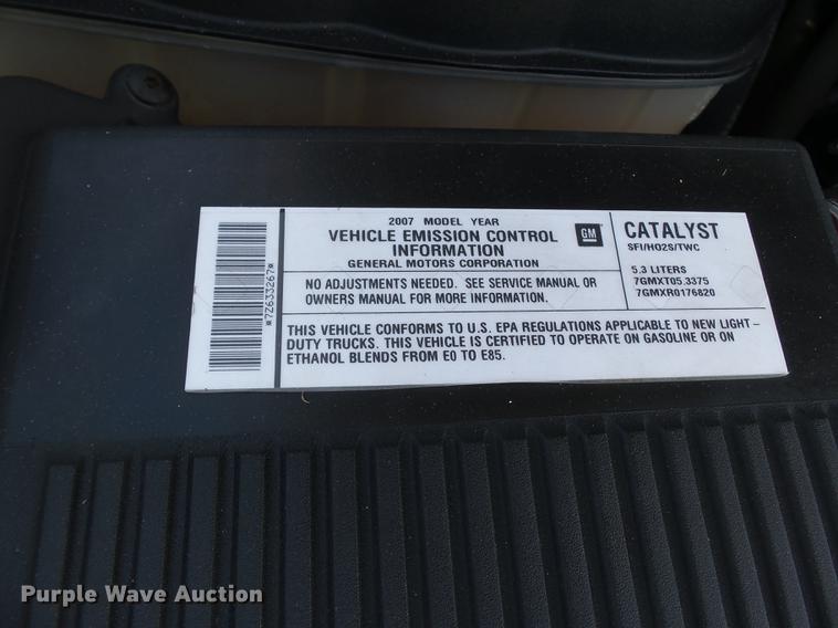 image for item DD2279 2007 Chevrolet Silverado 1500 Ext. Cab pickup truck