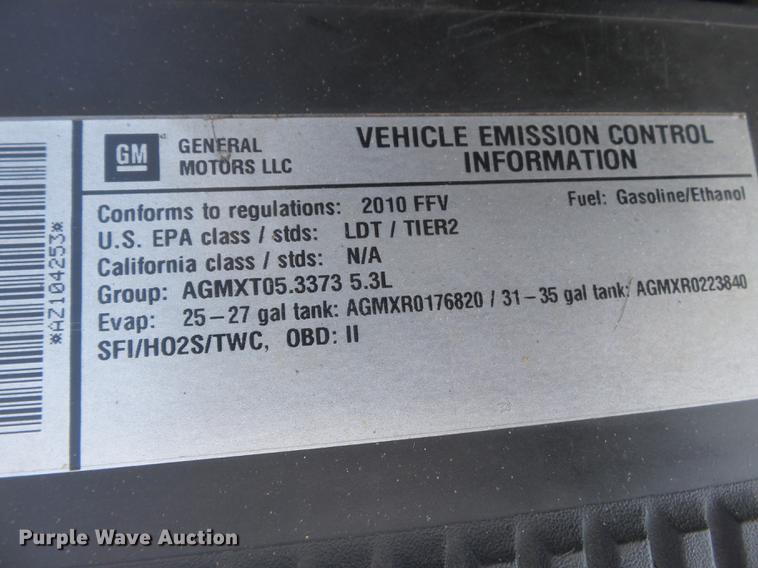 image for item DD2282 2010 GMC Sierra 1500 Ext. Cab pickup truck