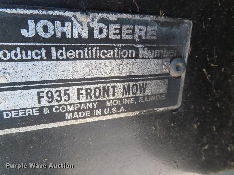image for item DE3480 John Deere F935 lawn mower