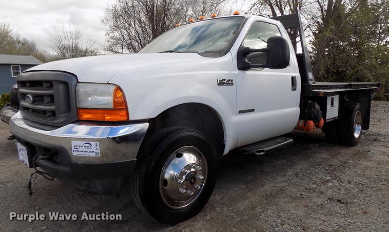 image for item DE7648 2001 Ford F450 Super Duty XL bale bed truck