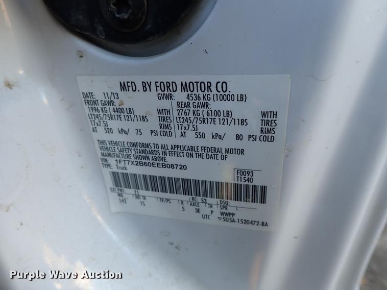 image for item DF1126 2014 Ford F250 Super Duty SuperCab pickup truck