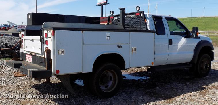 image for item DF4463 2011 Ford F450 Super Duty SuperCab utility bed truck