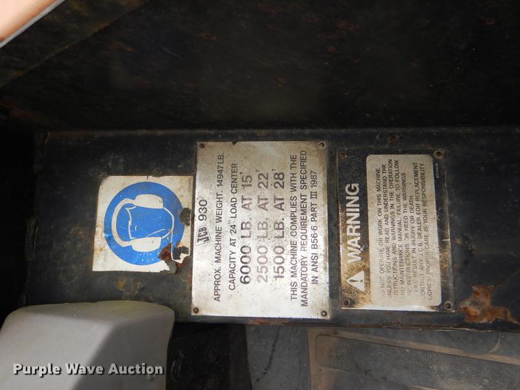 image for item DG1006 2006 JCB 930RTFL forklift