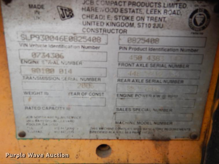 image for item DG1006 2006 JCB 930RTFL forklift