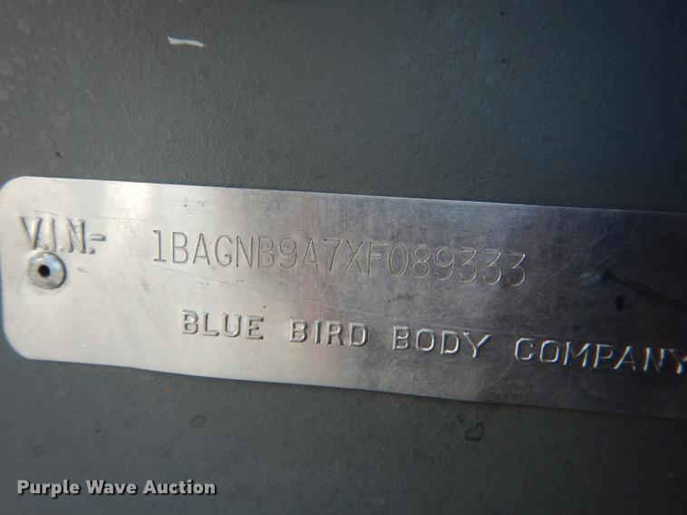 image for item DG5776 1999 Blue Bird Touring Coach LTC40 coach bus