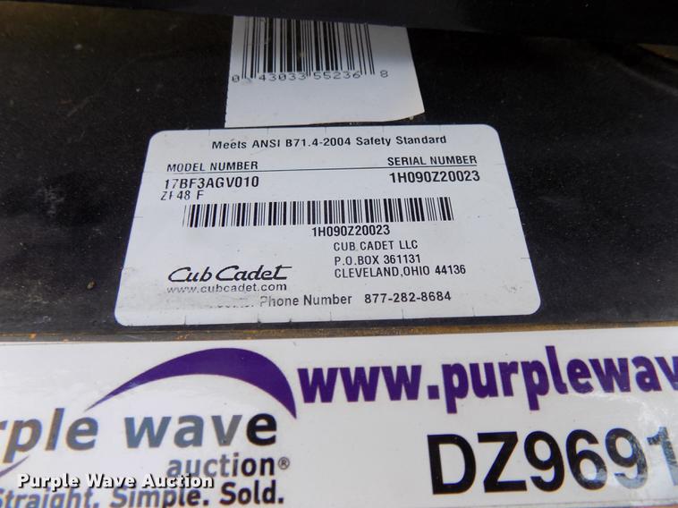 image for item DZ9691 Cub Cadet ZForce ZP48F ZTR lawn mower