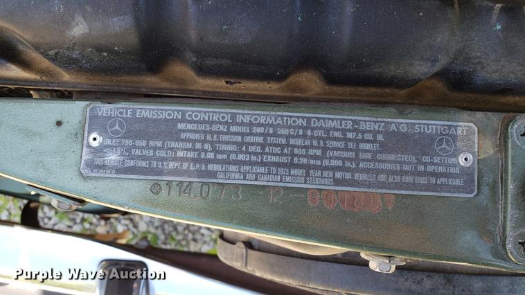 image for item EN9905 1973 Mercedes Benz 280C