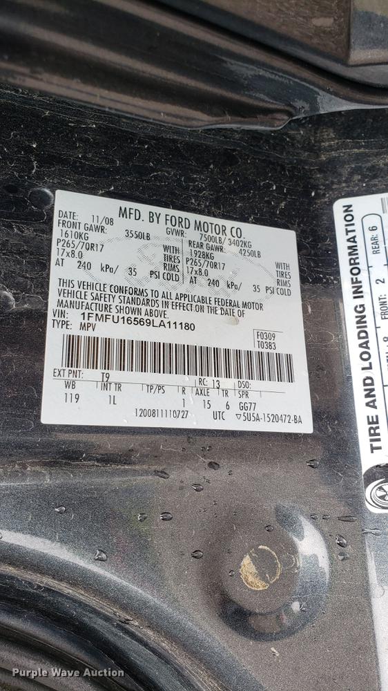 image for item EN9909 2009 Ford Expedition SUV