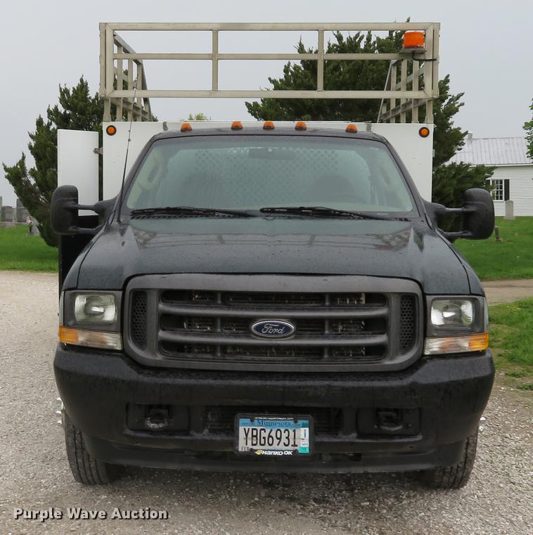 image for item EV9641 2003 Ford F350 Super Duty XL utility bed pickup truck