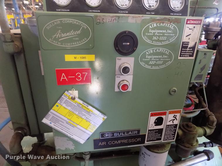 image for item FG9253 Sullair 10B-25AC screw type compressor