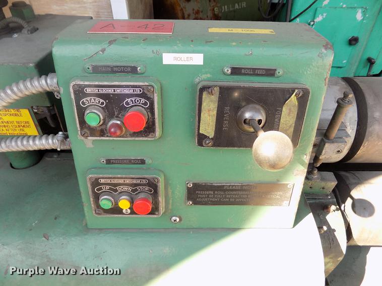 image for item FG9256 FJ Edwards plate roller